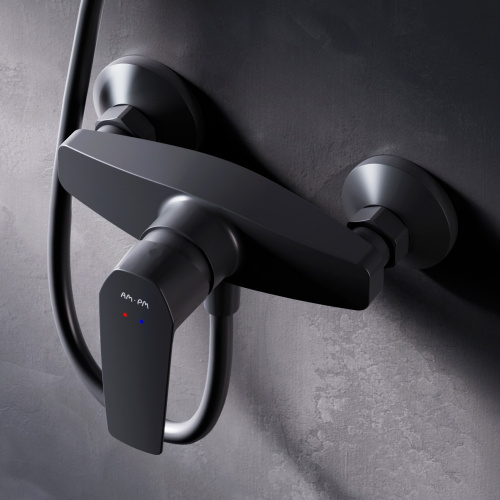 фото f90a20022 gem, смеситель для душа, черный, шт.