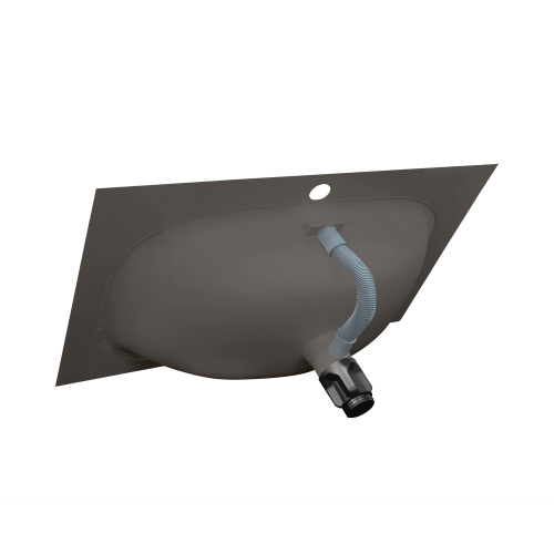 картинка Раковина из авиаля Oliveeka M115B70 темный коричневый от магазина Сантехстрой