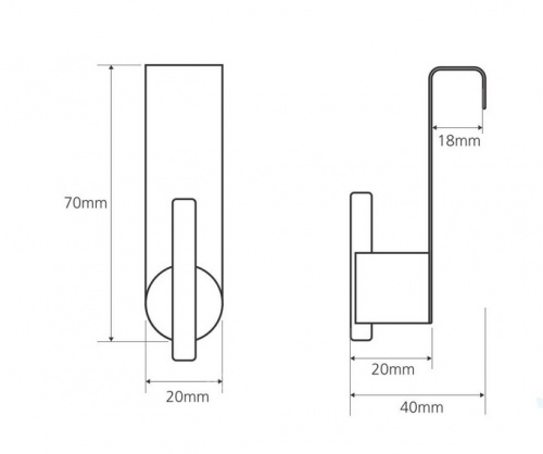 картинка Крючок Bemeta Omega 104106152 от магазина Сантехстрой