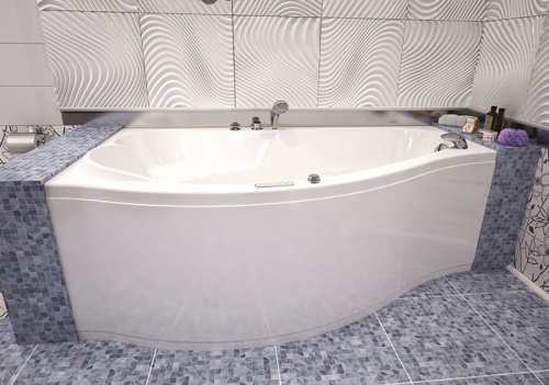 картинка Акриловая ванна Aquanet Palma 170x90 L 205737 без гидромассажа от магазина Сантехстрой