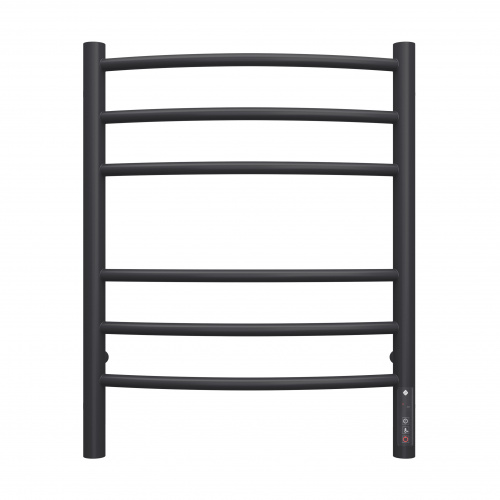 картинка Классик П6 450х600 электро КС ЧЕРНЫЙ МУАР ( new встроен диммер) Полотенцесушитель TERMINUS от магазина Сантехстрой