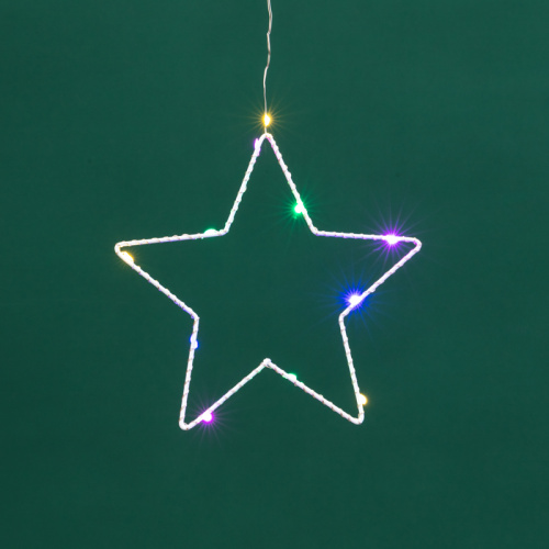 картинка Гирлянда Светодиодный занавес из росы с фигурами Звезд МУЛЬТИКОЛОР IP20 USB + пульт управления NEON-NIGHT от магазина Сантехстрой