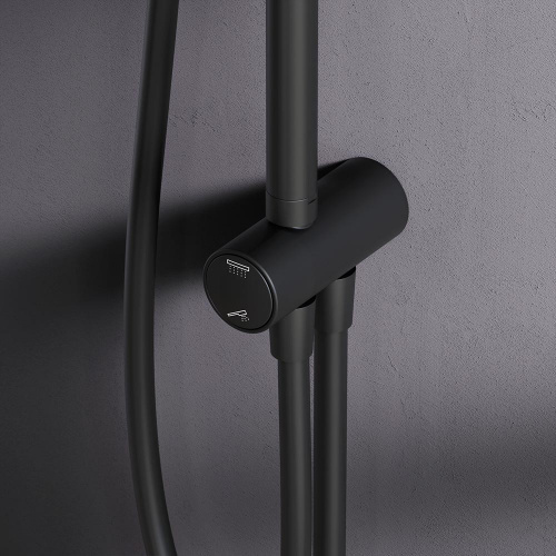 картинка F0790022 Gem,душ.система,набор:верхн.душ d220 мм, ручн.душ 1ф-ция d 110 мм, душ.штанга 1030-1460 мм, от магазина Сантехстрой