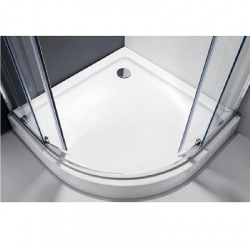 картинка Душевой уголок Cezares Molveno R-2 90х90 профиль Хром стекло прозрачное от магазина Сантехстрой