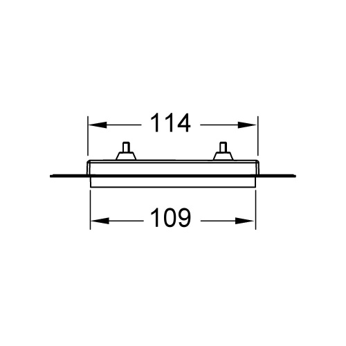 картинка TECE Рамка монтажная, TECEloop Urinal, хром глянцевый от магазина Сантехстрой