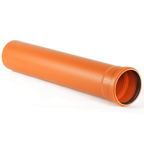 картинка Труба ХЕМКОР НПВХ д. наружной канализации SN4 160х1000 мм от магазина Сантехстрой