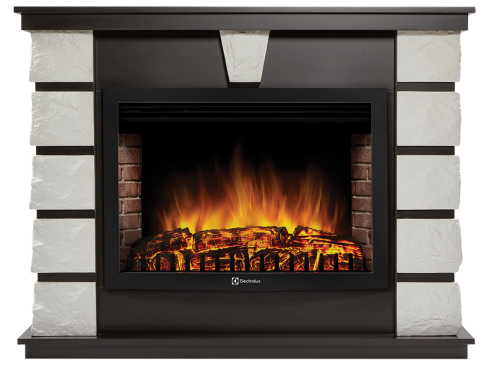 картинка Портал Firelight Excalibur 30 камень белый, шпон венге от магазина Сантехстрой