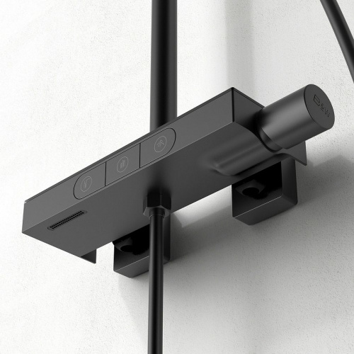 картинка Душевая система Black&White Universe UK5010B 5010ВUK Черная матовая от магазина Сантехстрой