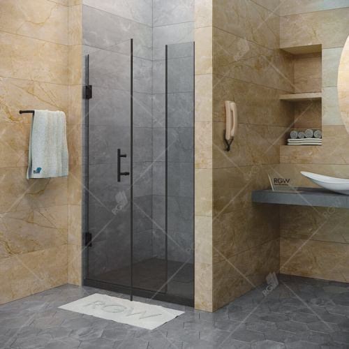 картинка Душевая дверь RGW Hotel HO-012-B 350601200-14 профиль Черный стекло прозрачное от магазина Сантехстрой