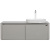картинка Комплект мебели для ванной Black&White Universe U915.1200 R 120 R 9151200R подвесной Glossy light grey от магазина Сантехстрой