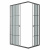 картинка Душевое ограждение Niagara Eco NG-1012-14QKL (120х80х190) прямоугольник,черный,раздвижное,стекло клетка,1 место от магазина Сантехстрой