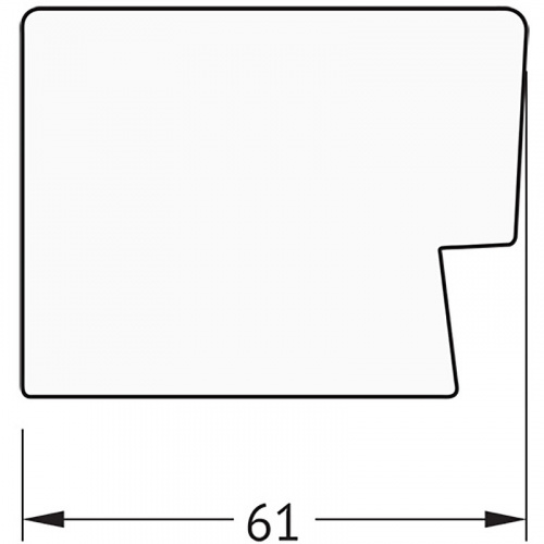 картинка Зеркало Evoform Definite 74х74 BY 3236 в багетной раме - Алюминий 61 мм от магазина Сантехстрой