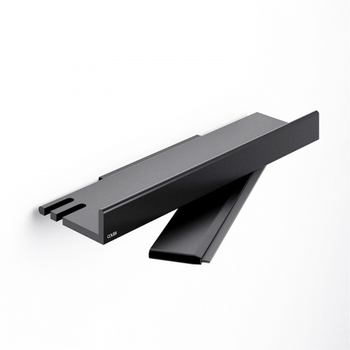 картинка Металлическая полка Keuco Collection Reva 12859 370000 Черная матовая от магазина Сантехстрой