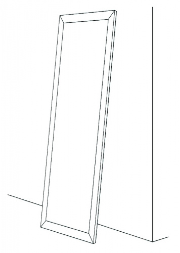 картинка Зеркало Evoform Definite Floor 197х78 BY 6005 в багетной раме - Соты алюминий 70 мм от магазина Сантехстрой
