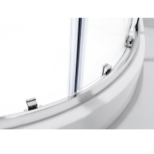 картинка Душевой уголок Cezares Molveno R-1 90х90 профиль Хром стекло прозрачное от магазина Сантехстрой