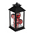 картинка Декоративный фонарь с шариками,  черный корпус,  размер 14х14х27 см,  цвет теплый белый от магазина Сантехстрой