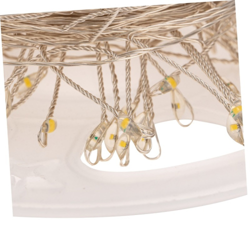 картинка Гирлянда роса Фейерверк с контроллером 20м,  500LED,  цвет свечения теплый белый,  на катушке NEON-NIGHT от магазина Сантехстрой