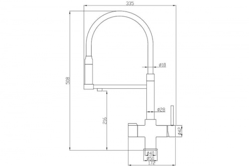 картинка Смеситель ZorG Steel Hammer SH 2003 BRONZE от магазина Сантехстрой