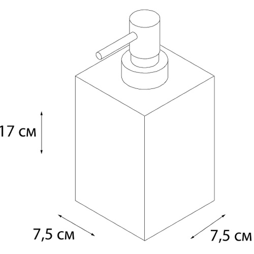 картинка Дозатор жидкого мыла Fixsen Gusto FX-300-1 Хром Бирюзовый от магазина Сантехстрой