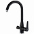 картинка смеситель для кухни zorg sh 910 black cr черный