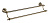 картинка Полотенцедержатель Azario ELVIA трубчатый двойной, бронза (AZ-91102Q) от магазина Сантехстрой
