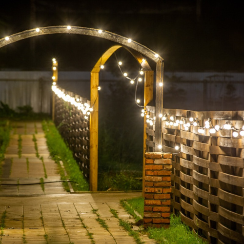 картинка Набор Белт-Лайт 10 м,  белый каучук,  30 ламп,  цвет Белый,  IP65, соединяется от магазина Сантехстрой