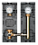 картинка Насосная группа, V-MK, смесительная, DN 32 (1 1/4"), без насоса, слева (ст.арт. ME 66834 EA) от магазина Сантехстрой