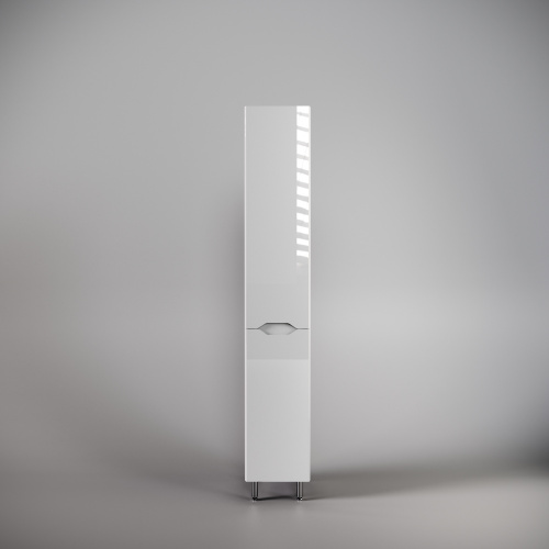 картинка Колонна универсальная "Марелла" с корзиной, Люкс антискрейтч белый глянец, PLUS от магазина Сантехстрой