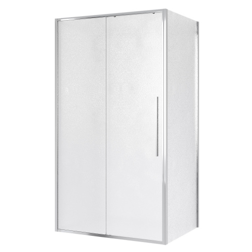 картинка Душевое ограждение Niagara Nova NG-65-12CH-CH80-34 (120х80х195) прямоугольник,хром,дверь раздвижная,стекло шиншилла,2 места от магазина Сантехстрой