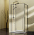 картинка Душевой уголок Slim-N VSR-5SN1010CLGM, 1000*1000, вороненая сталь, стекло прозрачное от магазина Сантехстрой