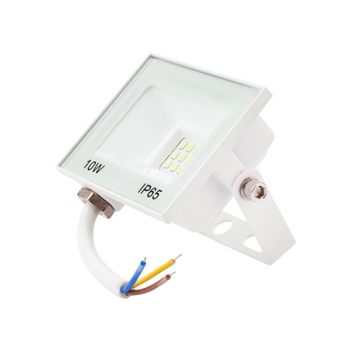 картинка Прожектор светодиодный СДО 10Вт 800Лм 5000K нейтральный свет,  белый корпус REXANT от магазина Сантехстрой