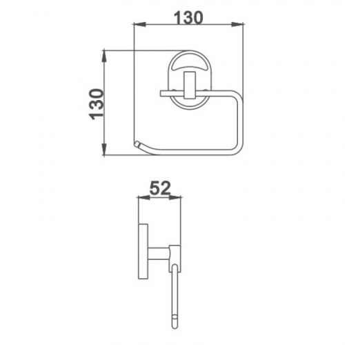 картинка Держатель для туалетной бумаги Haiba хром (HB1903-3) от магазина Сантехстрой