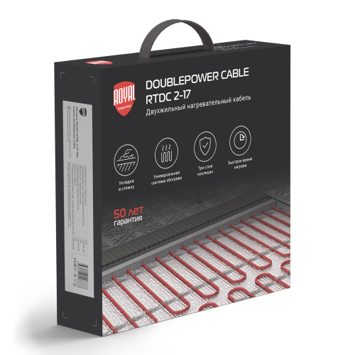 картинка Кабель нагревательный Royal Thermo Doublepower Cable RTDC 2-17-600 (комплект) от магазина Сантехстрой