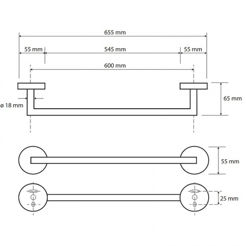 картинка Полотенцедержатель Bemeta Brilo 161204042 Золото от магазина Сантехстрой