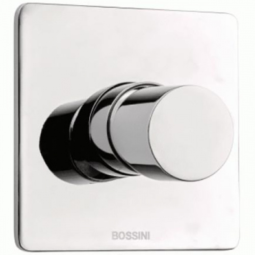 фото комплект bossini cube смеситель для душа на 1 выход, хром + встраиваемая часть смесителя с девиатором 1 направления 1/2” (z00008.030+z00007)