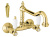 картинка Смеситель для кухни золото 24 карат, ручки металл Cezares First FIRST-LLP-03/24-M от магазина Сантехстрой