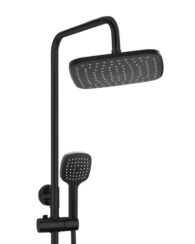 картинка OneLife P01-912b душевая система с смесителем для душа, черный от магазина Сантехстрой
