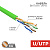 картинка Кабель витая пара U/UTP,  CAT 5e, PVC,  нг(А)-LSLTx,  4х2х0,52мм,  24AWG, INDOOR, SOLID,  зеленый,  305м,  РФ REXANT от магазина Сантехстрой
