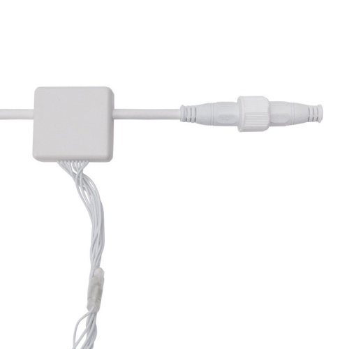 картинка Гирлянда LED - Умный дождь,  3 секции 1x3 м,  4x3 нитей,  30W,  24V,  8 каналов,  672 БЕЛЫХ диода,  IP65 от магазина Сантехстрой