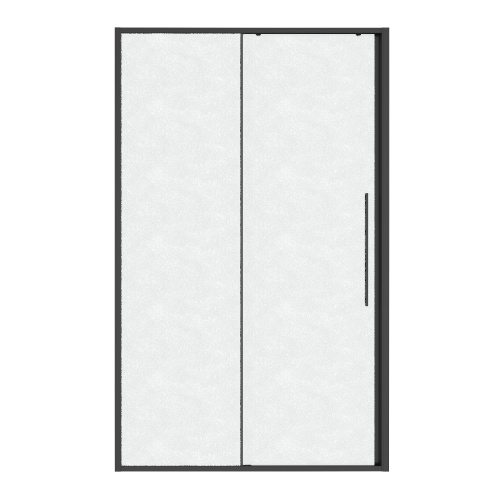 картинка Дверь в нишу Niagara Nova NG-34-L11CHGR (110х195) графит,раздвижная влево,стекло шиншилла,1 место от магазина Сантехстрой