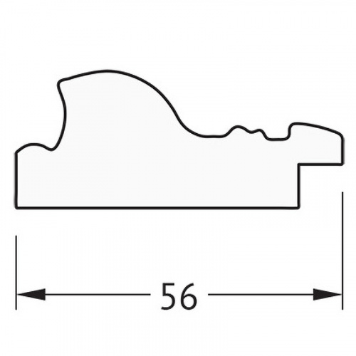 картинка Зеркало Evoform Definite 154х74 BY 3328 в багетной раме - Виньетка состаренное серебро 56 мм от магазина Сантехстрой