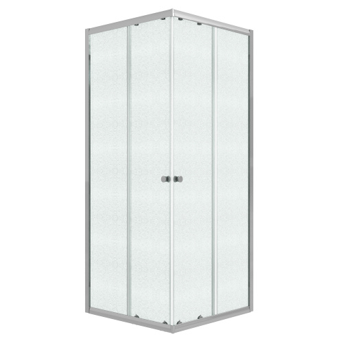 картинка Душевое ограждение Niagara Eco NG-1010-14QMT (100х100х190) квадрат,раздвижное,хром,стекло матовое,1 место от магазина Сантехстрой