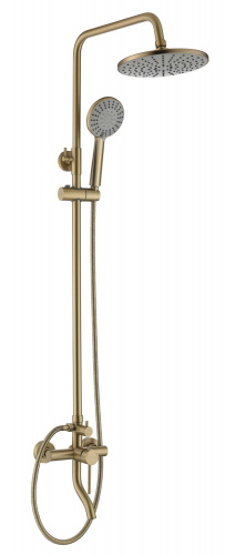 картинка Душевая система со смесителем VODA "Vessel Gold" (VST3000G) от магазина Сантехстрой
