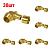 картинка Угольник-переходник Gummel 1/2"НР-20 с наружной резьбой, 10 бар (30 шт.) от магазина Сантехстрой
