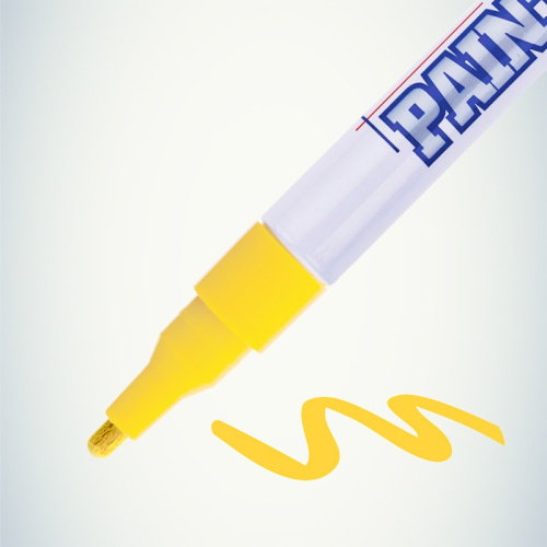 картинка Маркер-краска Slim 2мм,  нитрооснова,  желтый MunHwa от магазина Сантехстрой