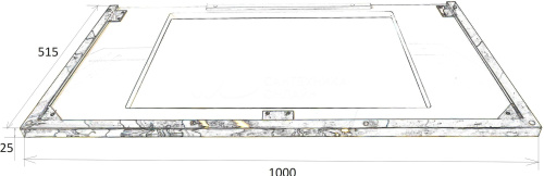 картинка Подстолье LUCIDO 100см хром от магазина Сантехстрой