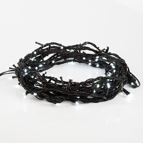 картинка Гирлянда Твинкл Лайт 10 м,  черный ПВХ,  100 диодов,  цвет белый от магазина Сантехстрой