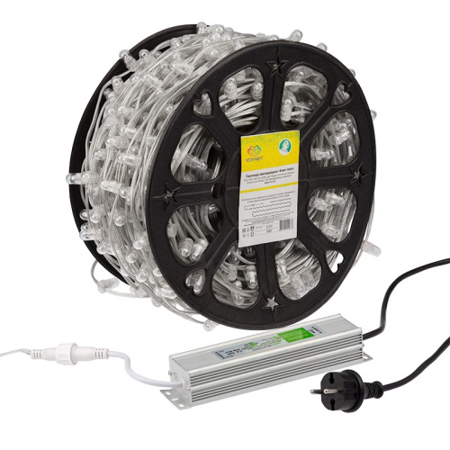 картинка Гирлянда LED Клип-лайт 12 V,  прозрачный ПВХ,  150 мм,  цвет диодов белый от магазина Сантехстрой