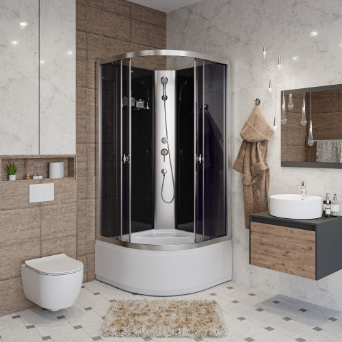 картинка Душевая кабина Niagara e100/40/tn/bk от магазина Сантехстрой