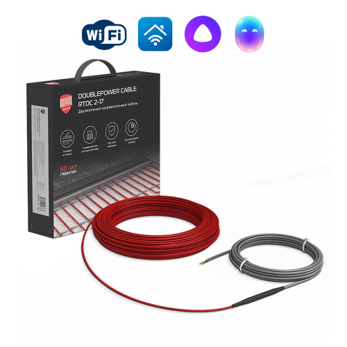 картинка Кабель нагревательный Royal Thermo Doublepower Cable RTDC 2-17-500 (комплект) от магазина Сантехстрой